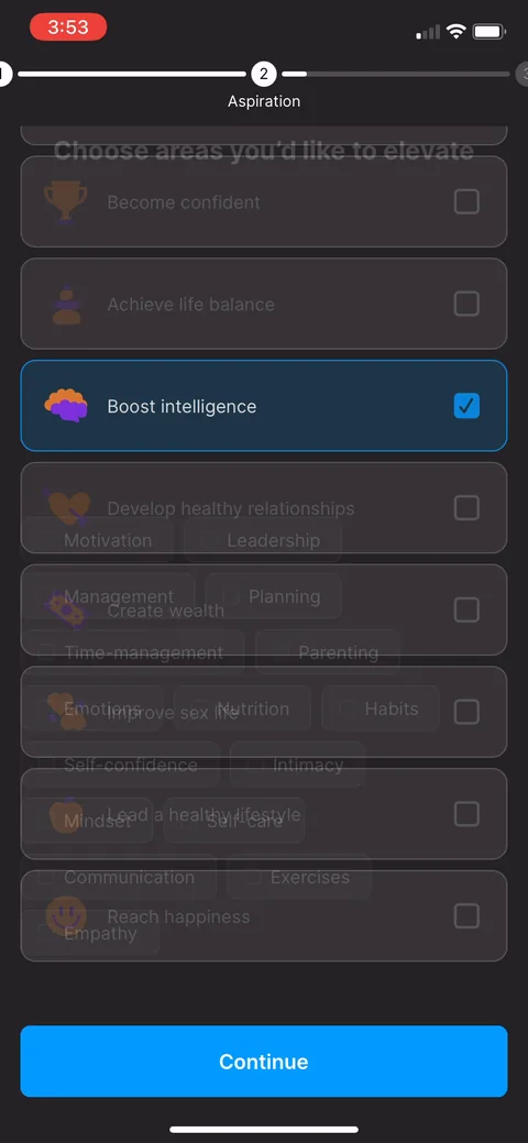 Headway onboarding screen 21