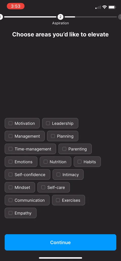 Headway onboarding screen 22