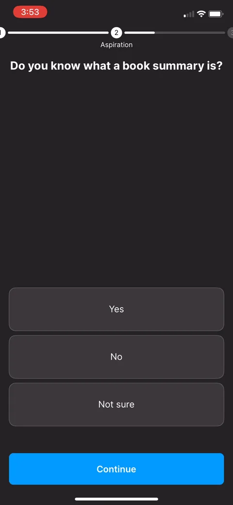 Headway onboarding screen 23: 