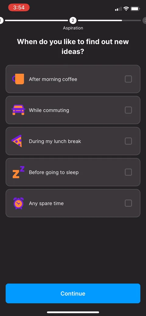Headway onboarding screen 27