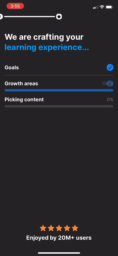 Headway onboarding screen 49
