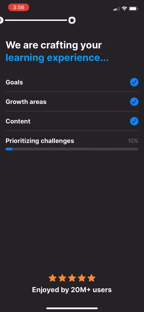 Headway onboarding screen 51