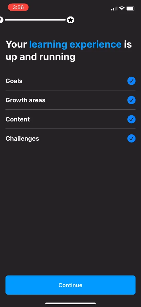 Headway onboarding screen 53