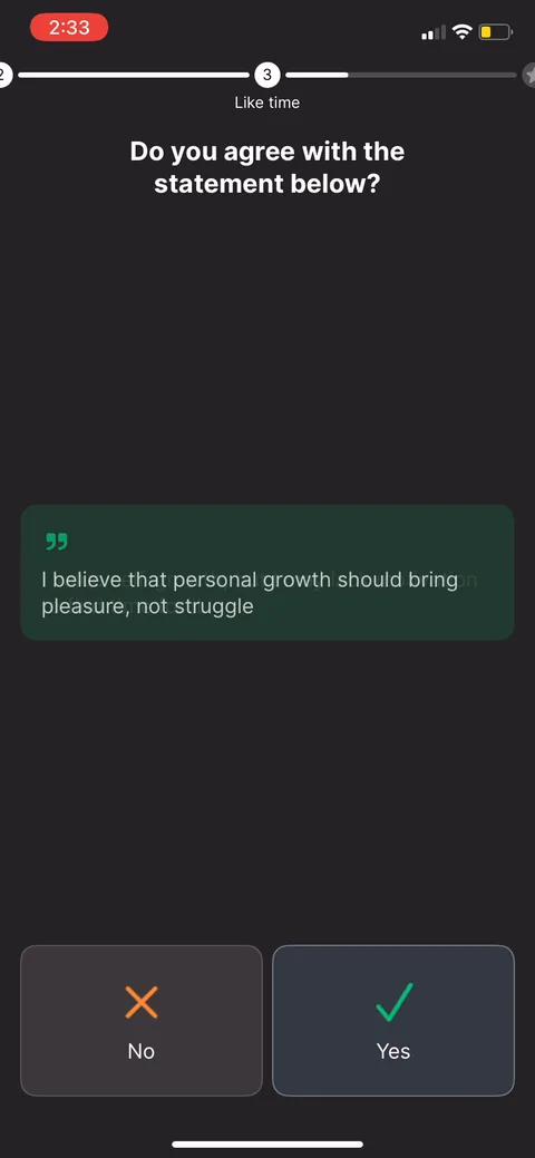 Headway onboarding screen 26