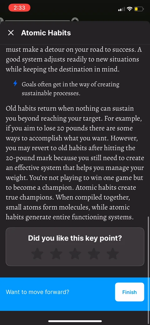 Headway onboarding screen 39