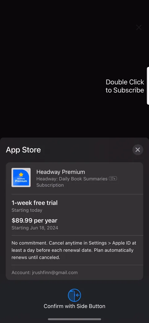 Headway onboarding screen 57