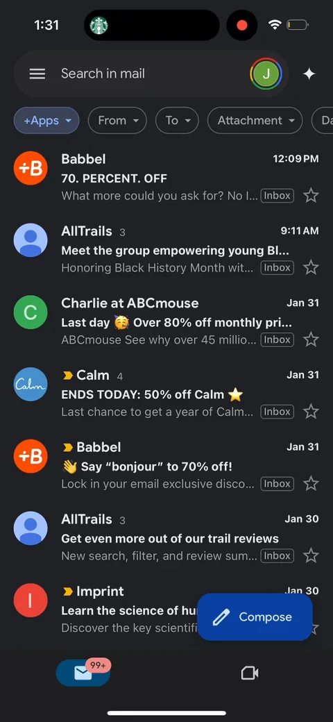 Headway onboarding screen 131