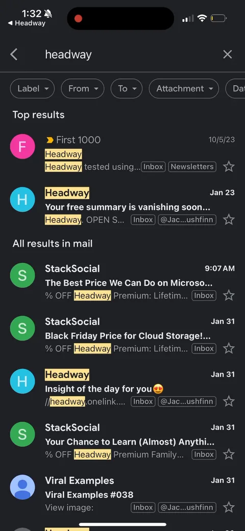 Headway onboarding screen 153