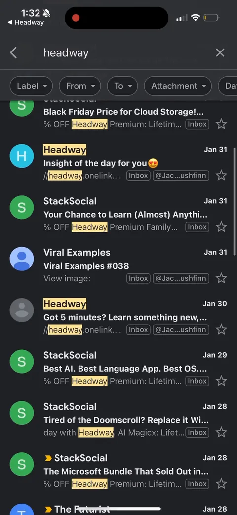 Headway onboarding screen 155