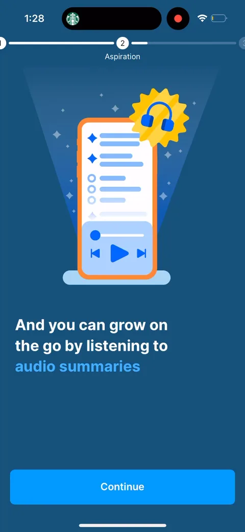 Headway onboarding screen 24