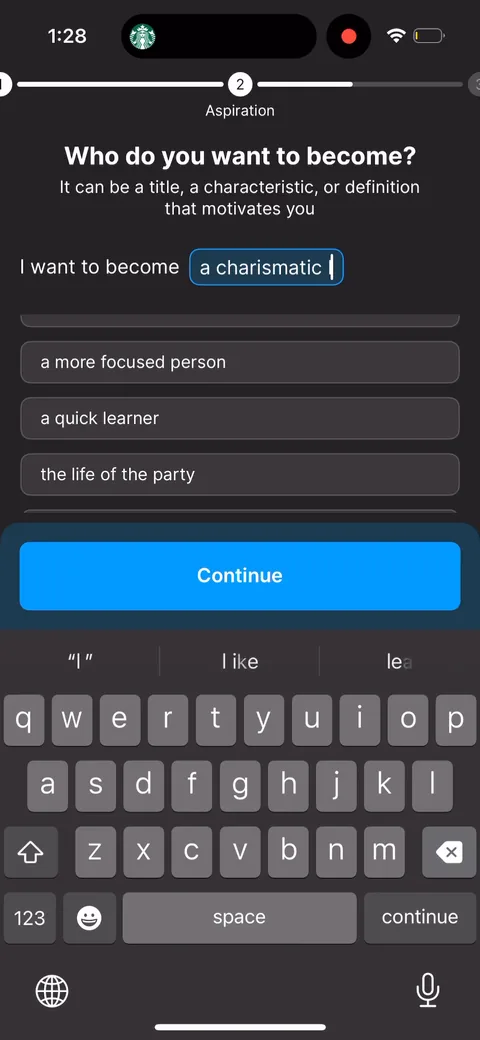 Headway onboarding screen 31