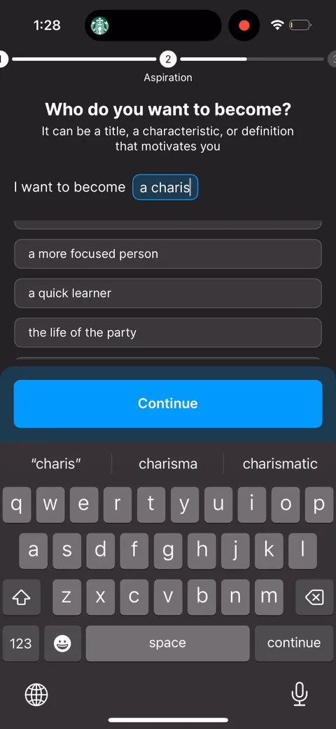 Headway onboarding screen 32