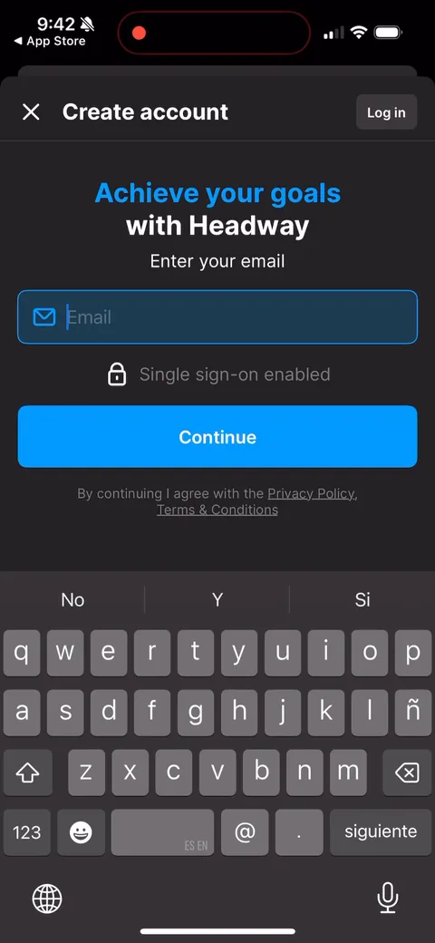Headway onboarding screen 7