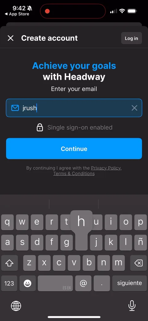 Headway onboarding screen 9