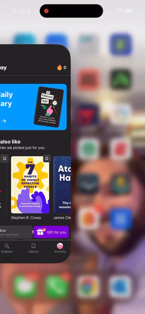Headway onboarding screen 100