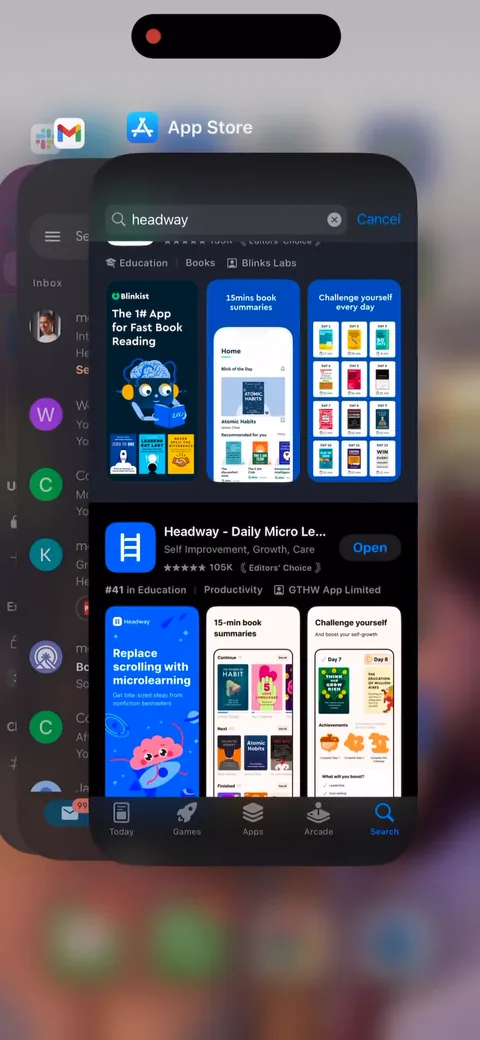 Headway onboarding screen 113