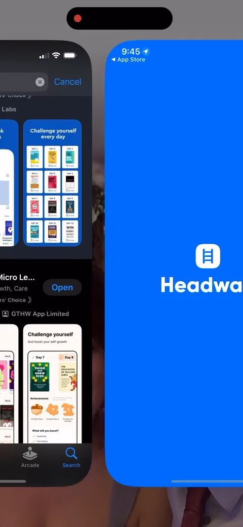 Headway onboarding screen 116