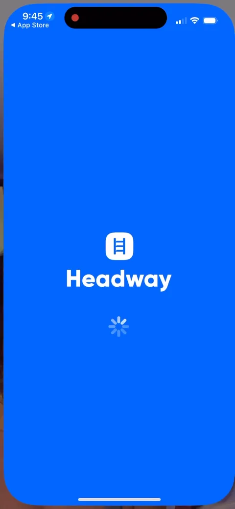 Headway onboarding screen 117