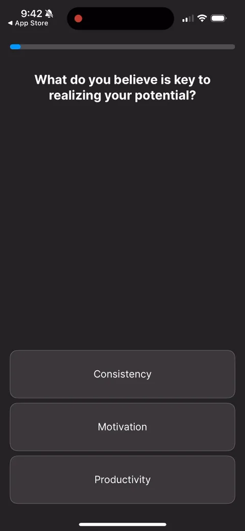 Headway onboarding screen 24