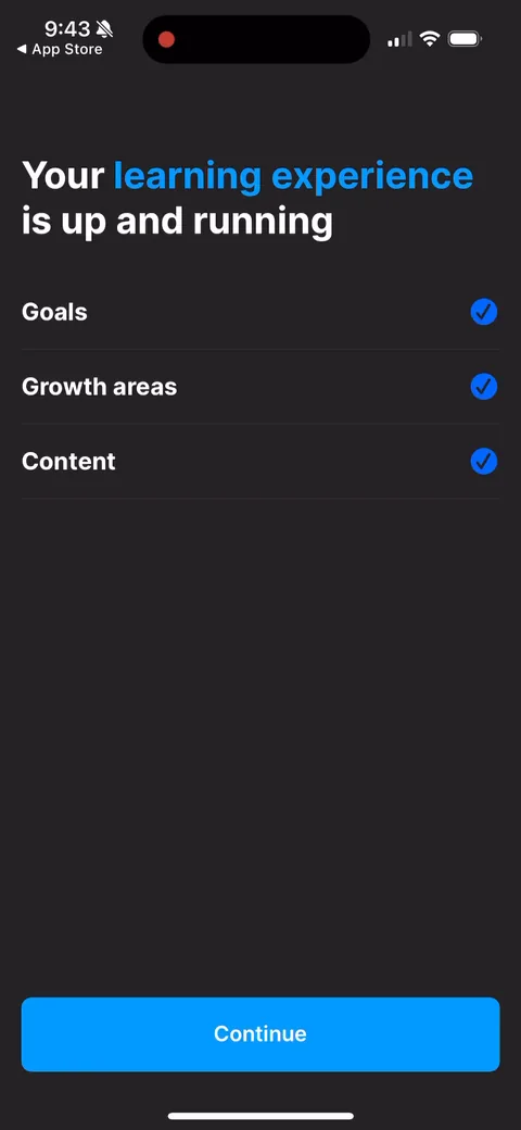 Headway onboarding screen 53