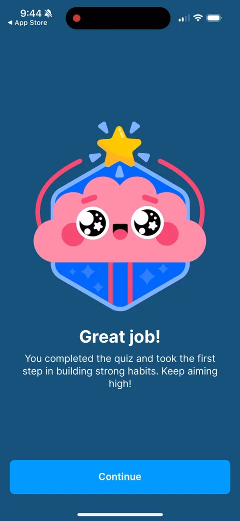 Headway onboarding screen 60