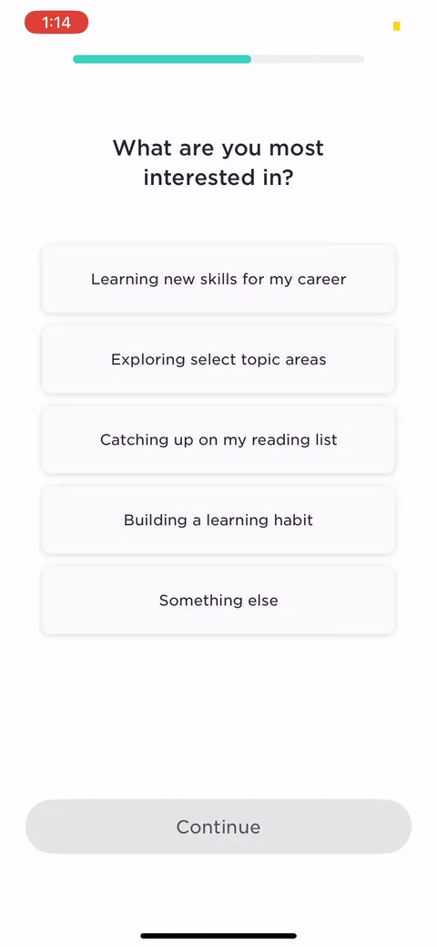 Imprint onboarding screen 18