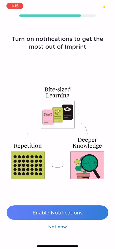 Imprint onboarding screen 26