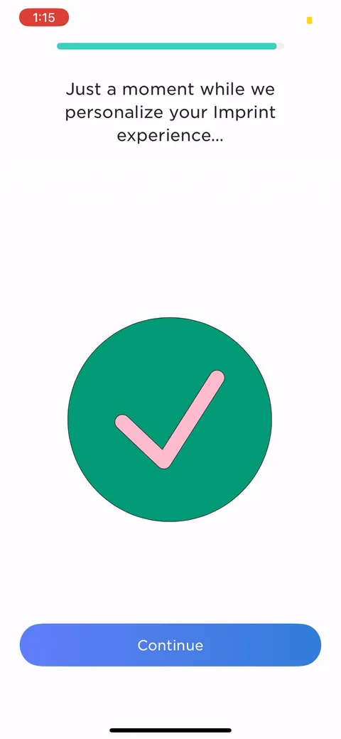 Imprint onboarding screen 35