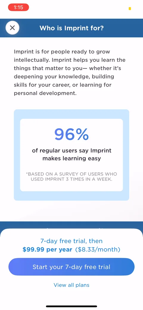 Imprint onboarding screen 41