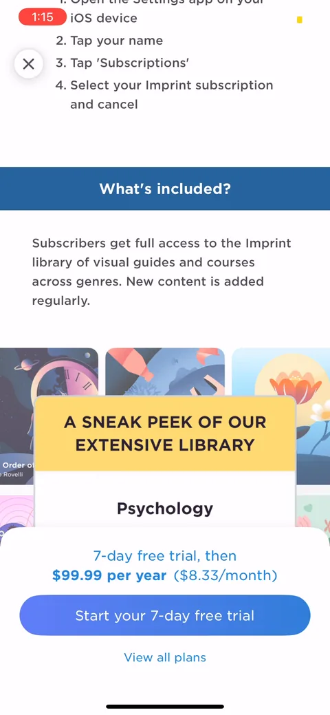 Imprint onboarding screen 43