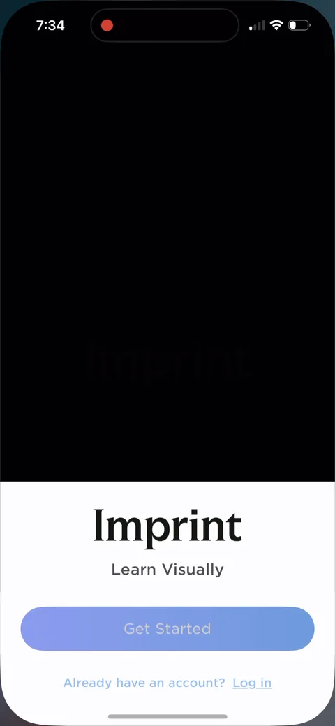 Imprint onboarding screen 2