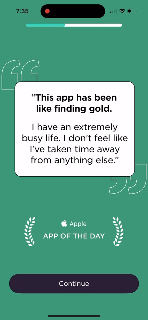 Imprint onboarding screen 18