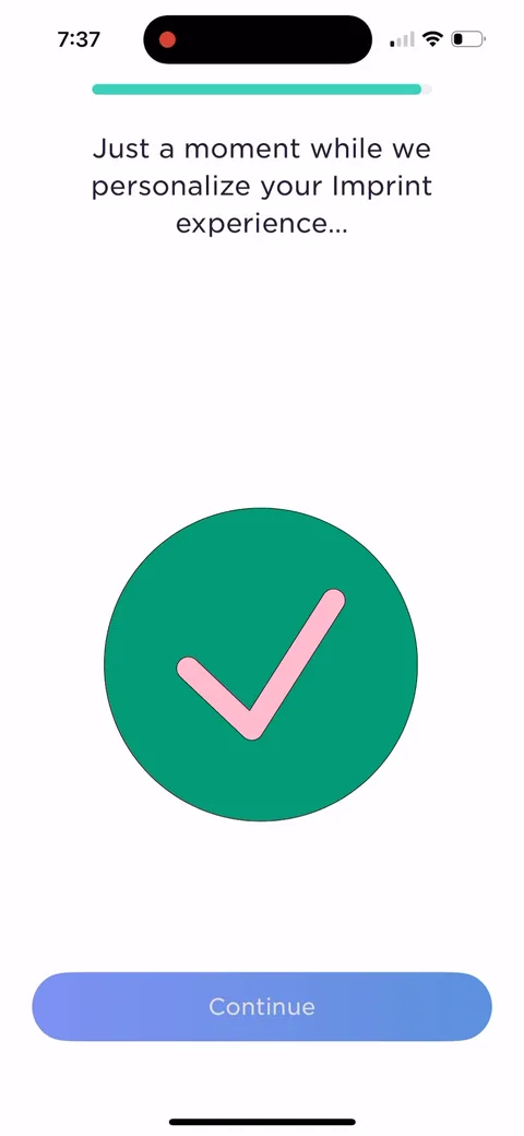 Imprint onboarding screen 41