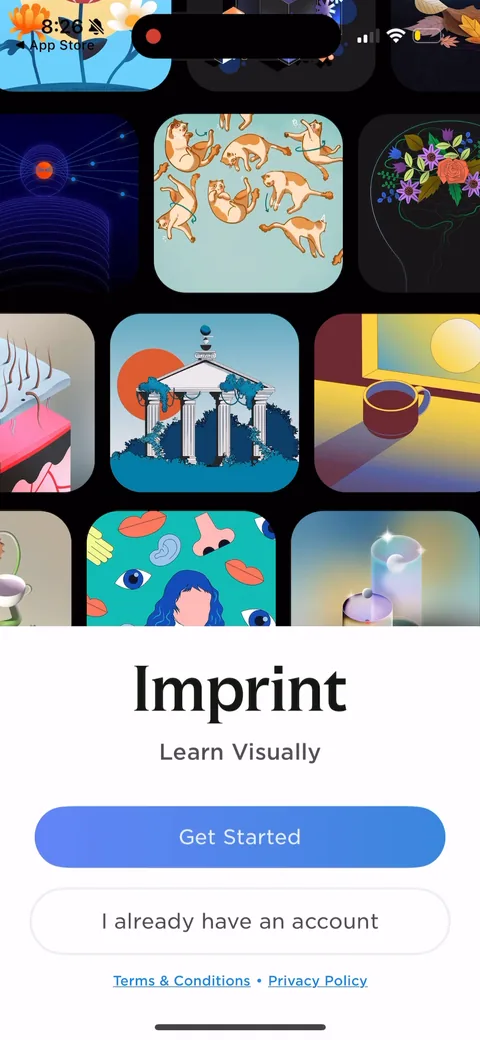Imprint onboarding screen 4