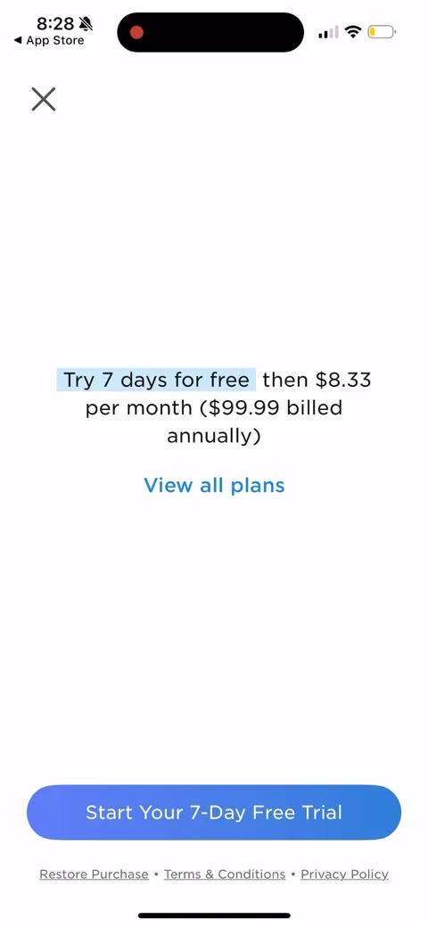 Imprint paywall with pricing, onboarding screen 38