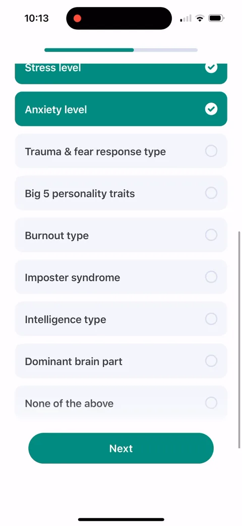 Impulse onboarding screen 25