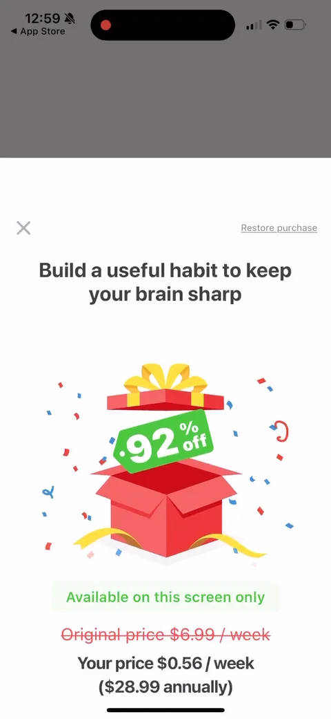 Impulse onboarding screen 115