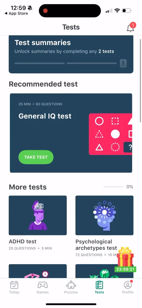 Impulse onboarding screen 119