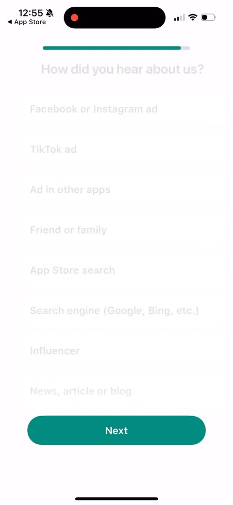 Impulse onboarding screen 21