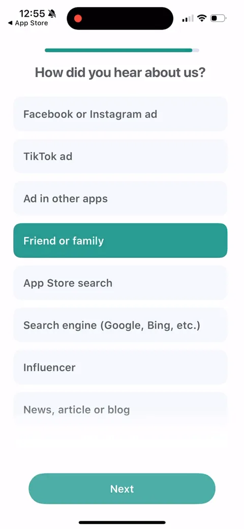 Impulse onboarding screen 23