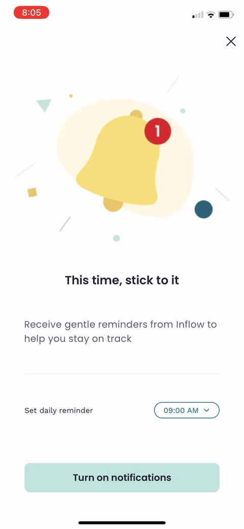 Inflow onboarding screen 48