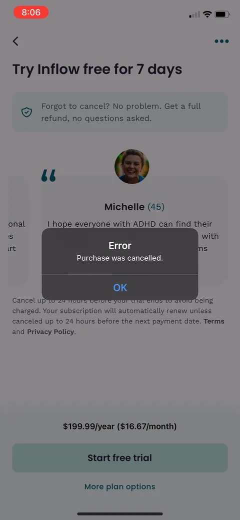 Inflow onboarding screen 73
