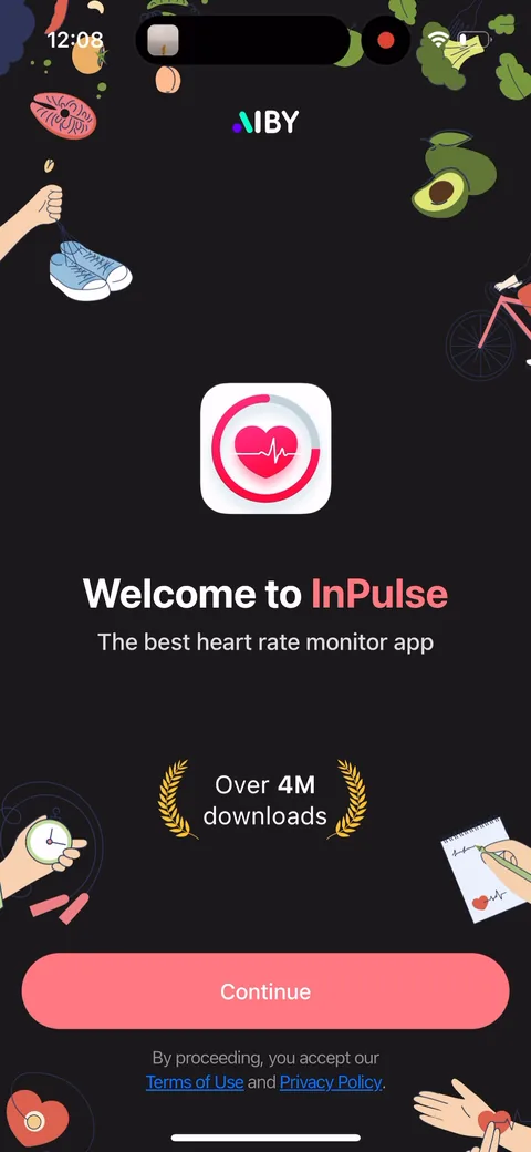 Inpulse onboarding screen 3: 'Welcome to InPulse