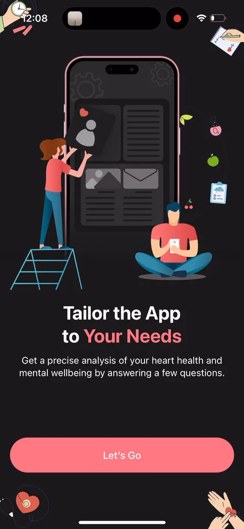 Inpulse onboarding screen 8: 'Tailor the App to Your Needs