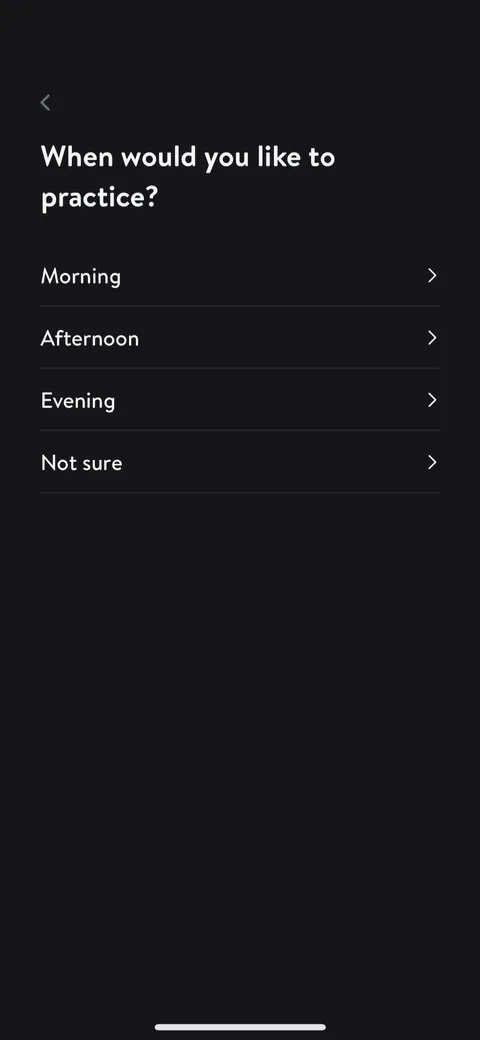 Insight Timer onboarding screen 23: 