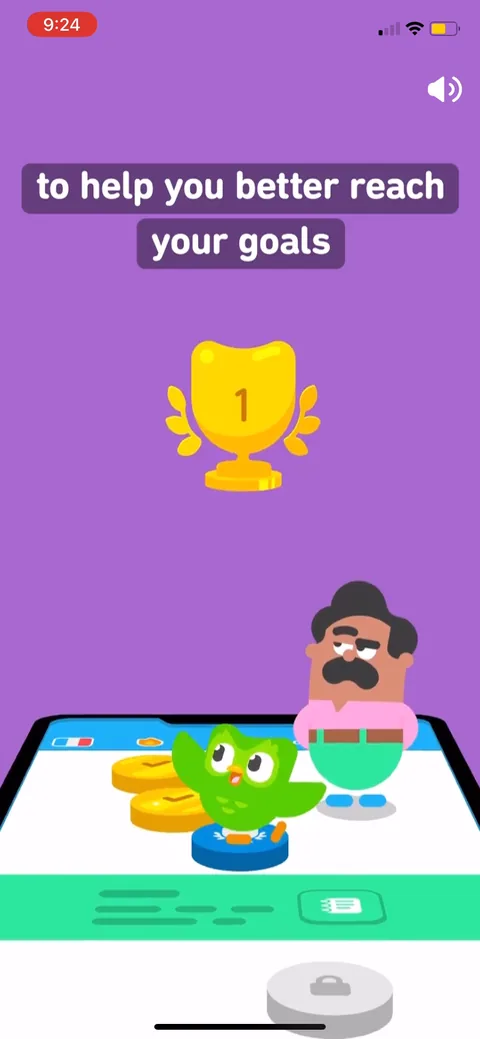 Introduce New Duolingo onboarding screen 7