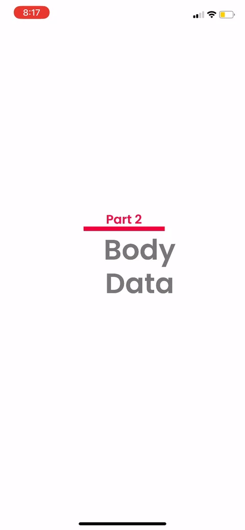 Justfit onboarding screen 9