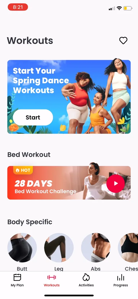 Justfit onboarding screen 110