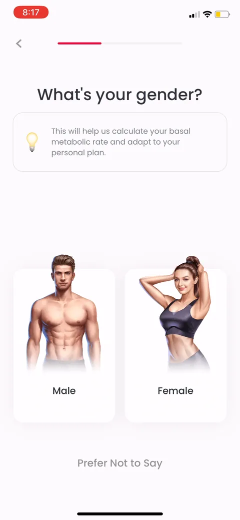 Justfit onboarding screen 15