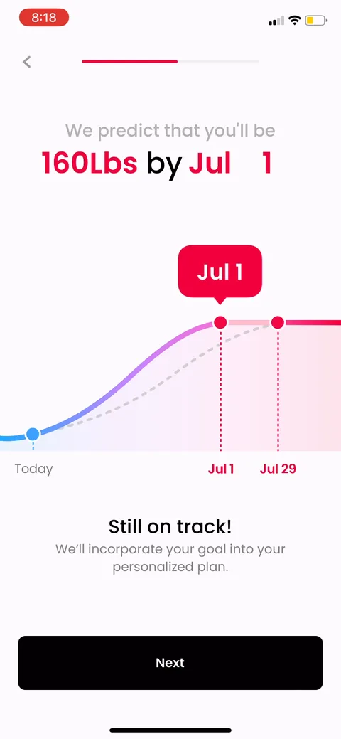 Justfit onboarding screen 24